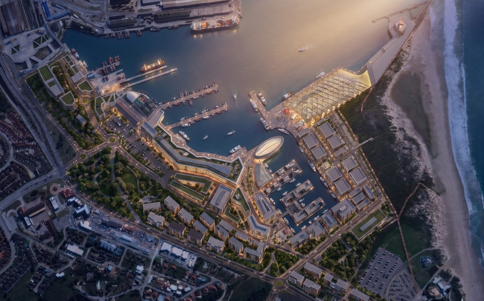 Port Elizabeth Waterfront urban framework by PICHA Architects